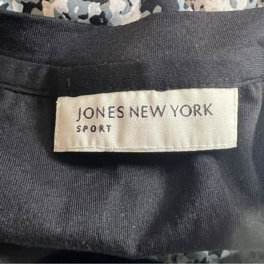 Jones New York Women’s Asymmetrical Hem Snake Print Black Grey Size Large - Picture 3 of 4
